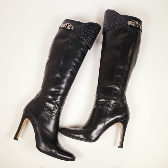 Amazing Gucci Boots with Alligator Croc Leather Rare - Picture 8 of 16